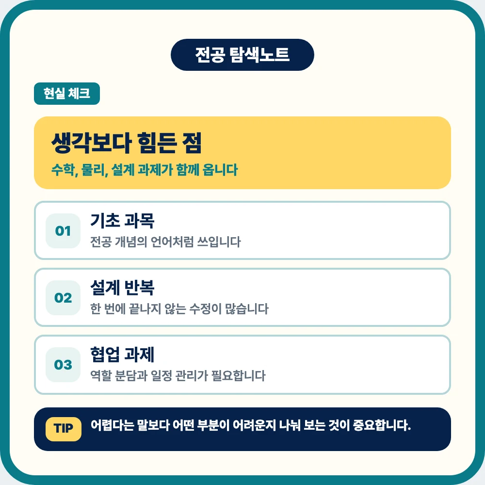 기계공학과에서 힘든 수학 물리 역학 설계 과제와 팀 프로젝트 이미지 기계공학과에서 힘든 수학 물리 역학 설계 과제와 팀 프로젝트 이미지