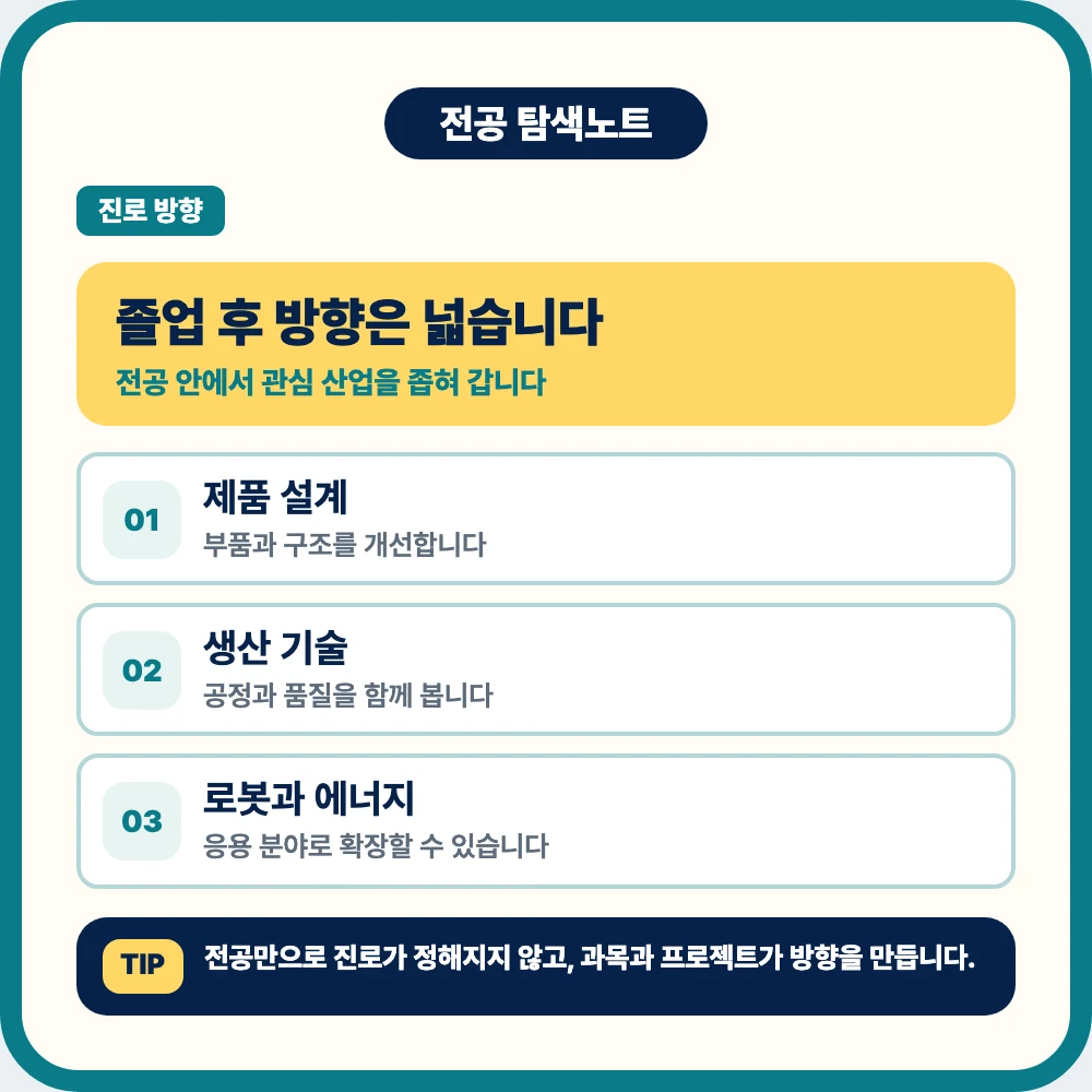 기계공학과 졸업 후 제품 설계 생산 기술 자동차 로봇 에너지 진로 이미지 기계공학과 졸업 후 제품 설계 생산 기술 자동차 로봇 에너지 진로 이미지