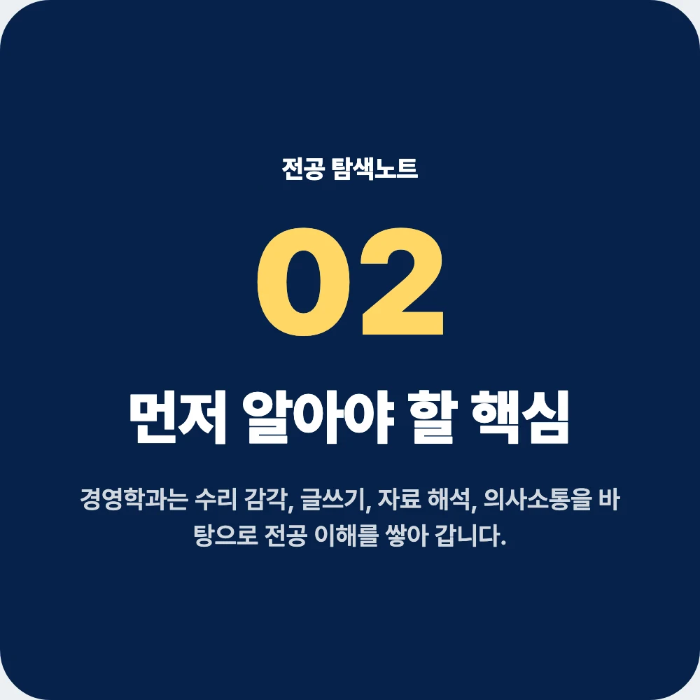 중고생이 알아야 할 경영학과 핵심과 실제 과목 구성 안내 이미지 중고생이 알아야 할 경영학과 핵심과 실제 과목 구성 안내 이미지