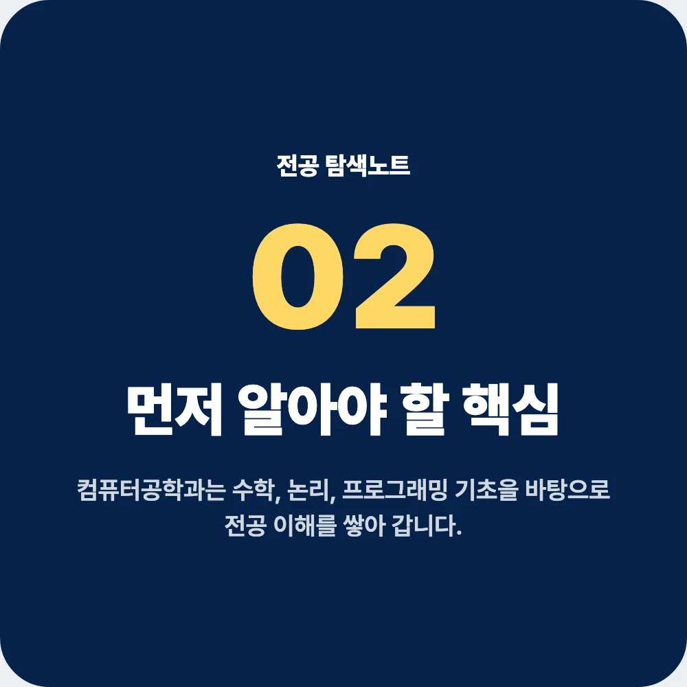 중고생이 컴퓨터공학과 지원 전 알아야 할 수학 논리 프로그래밍 기초 이미지 중고생이 컴퓨터공학과 지원 전 알아야 할 수학 논리 프로그래밍 기초 이미지