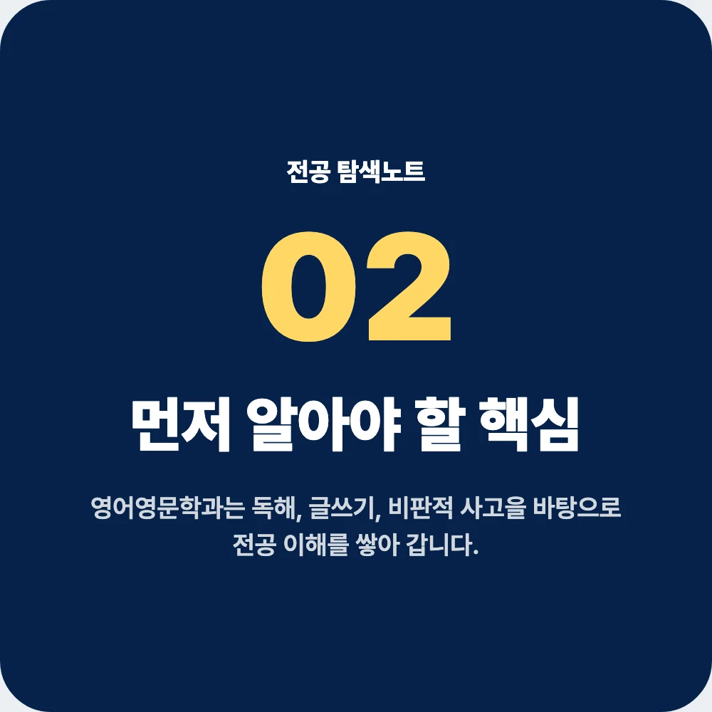 중고생이 영어영문학과 지원 전 알아야 할 핵심 정보 이미지 중고생이 영어영문학과 지원 전 알아야 할 핵심 정보 이미지