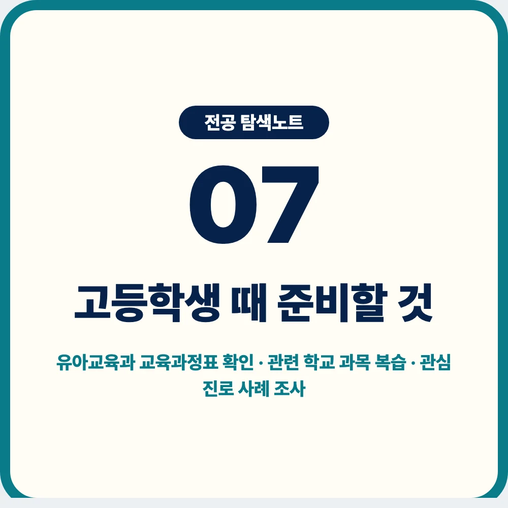 고등학생의 유아교육과 지원 준비와 교육과정표 확인 방법 이미지 고등학생의 유아교육과 지원 준비와 교육과정표 확인 방법 이미지