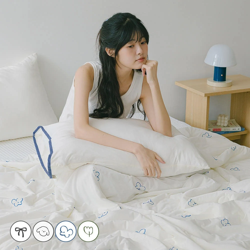 [네이버단독] 바자르 이불 냉감 시즈닝 소프트 양면 여름 차렵이불 SS