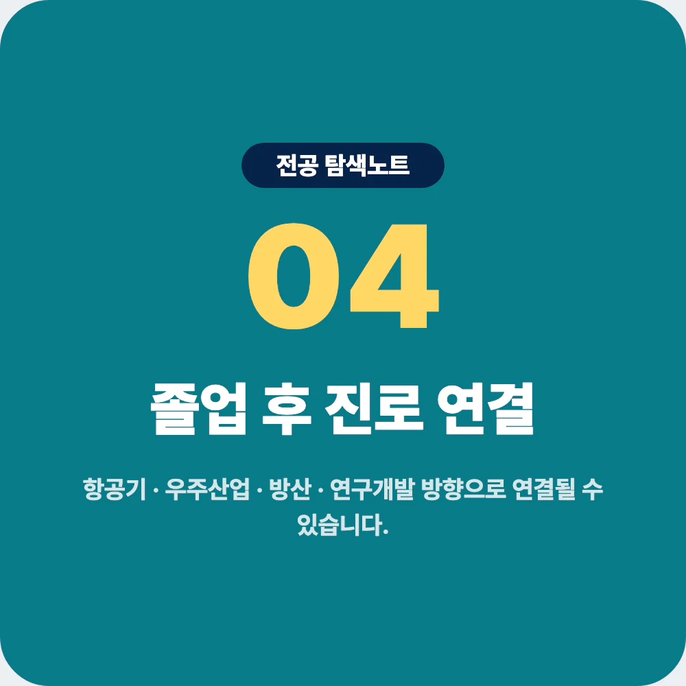 항공우주공학과 졸업 후 항공기 우주산업 방산 연구개발 진로 이미지