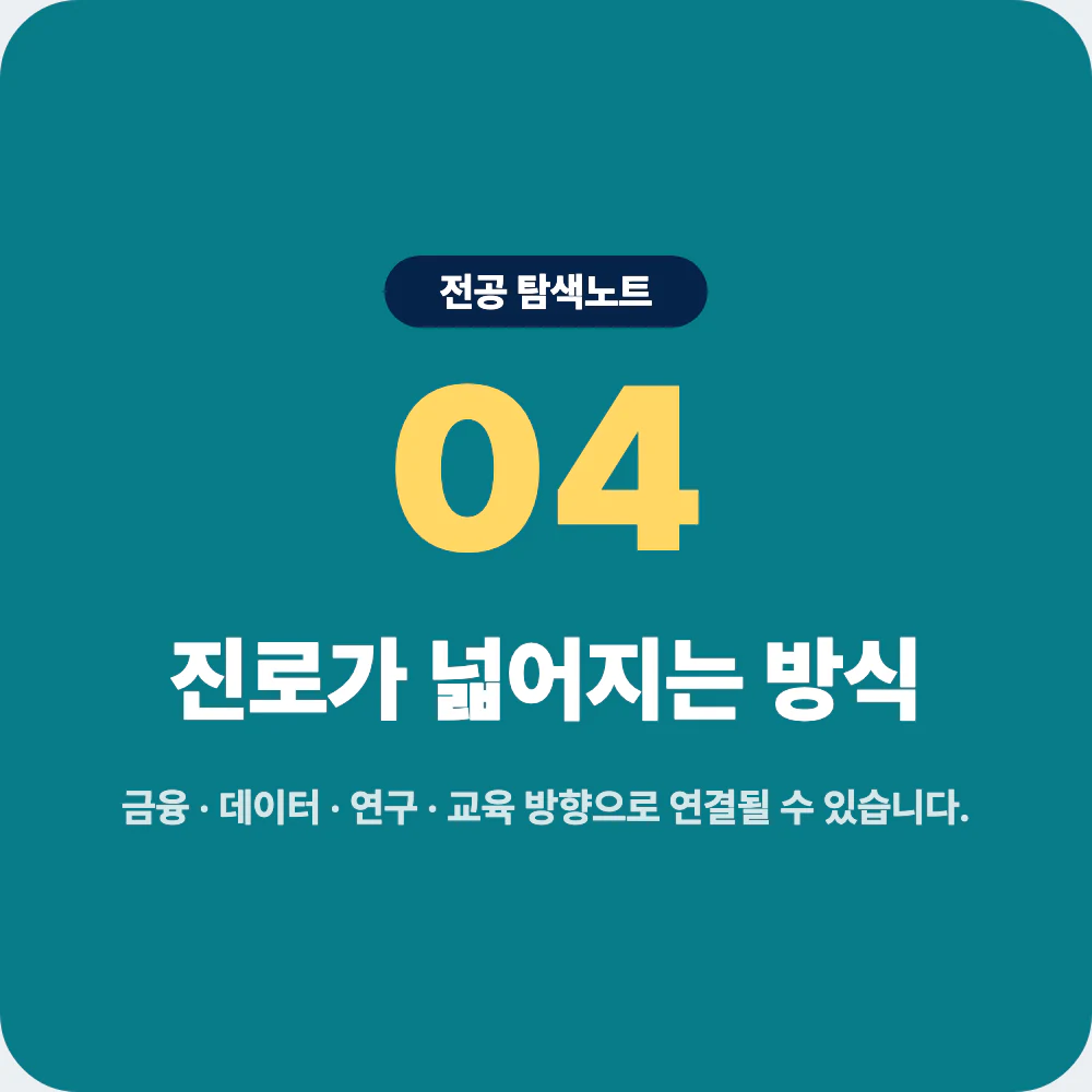 수학과 진로 금융 데이터 연구 교육 알고리즘 이미지