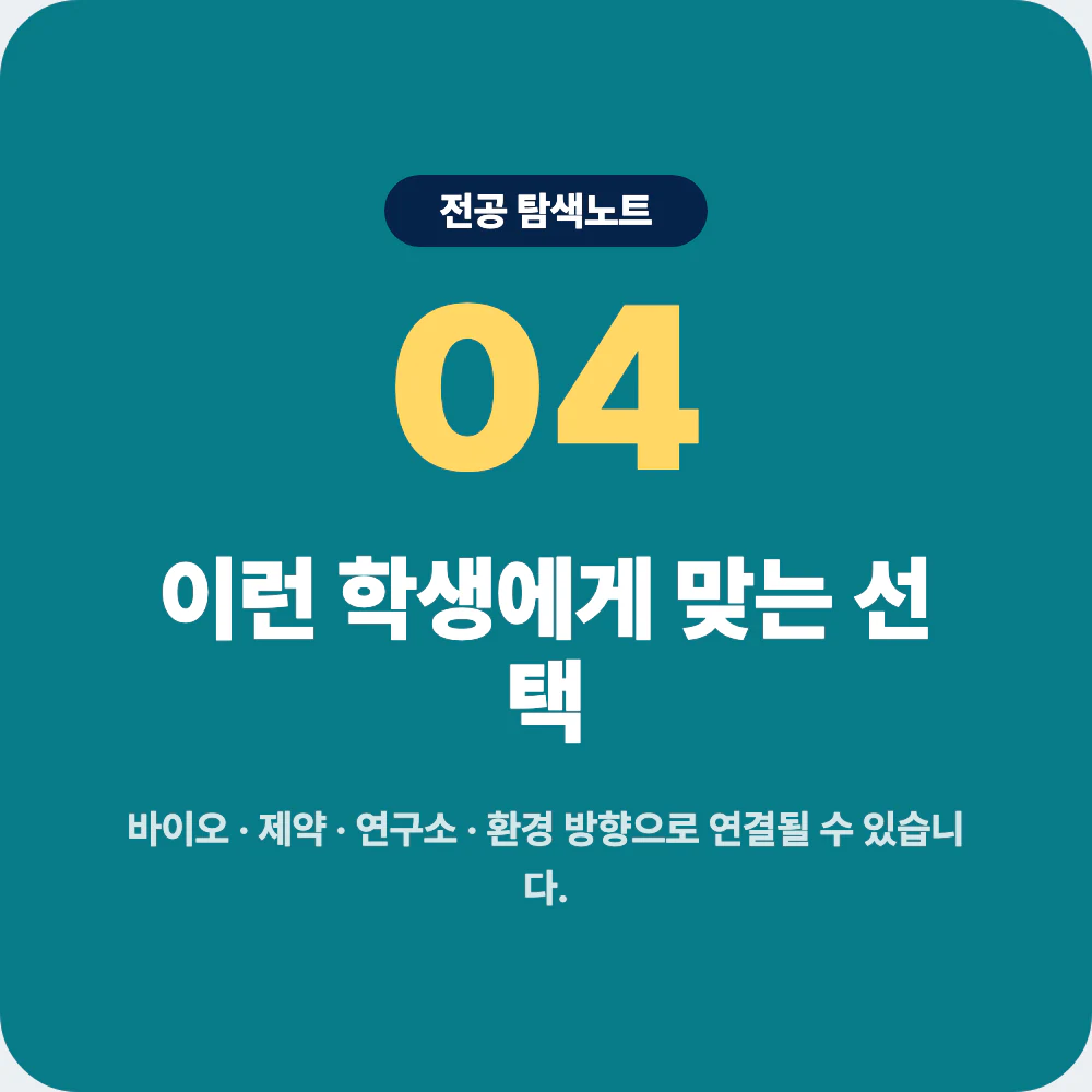 생명과학과 생명공학과 화학과 임상병리학과 식품생명공학과 비교 이미지