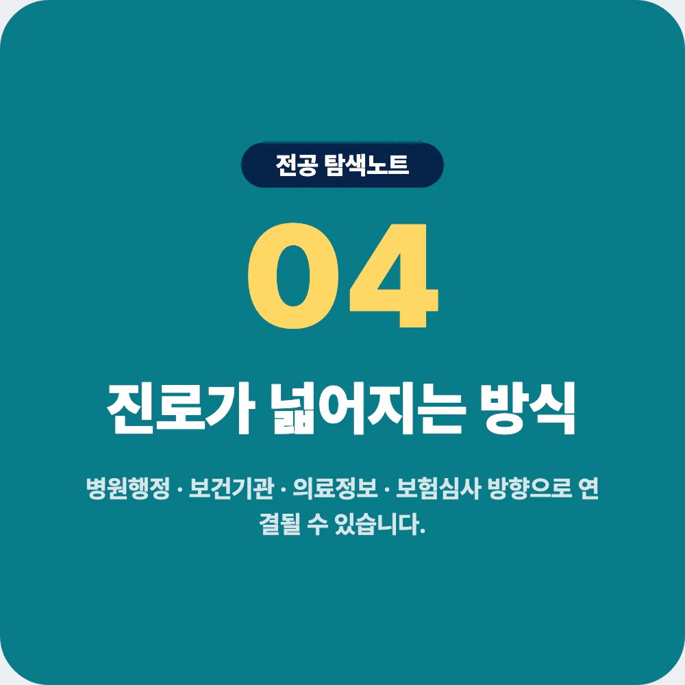보건행정학과 졸업 후 진로 방향과 준비 방법 이미지