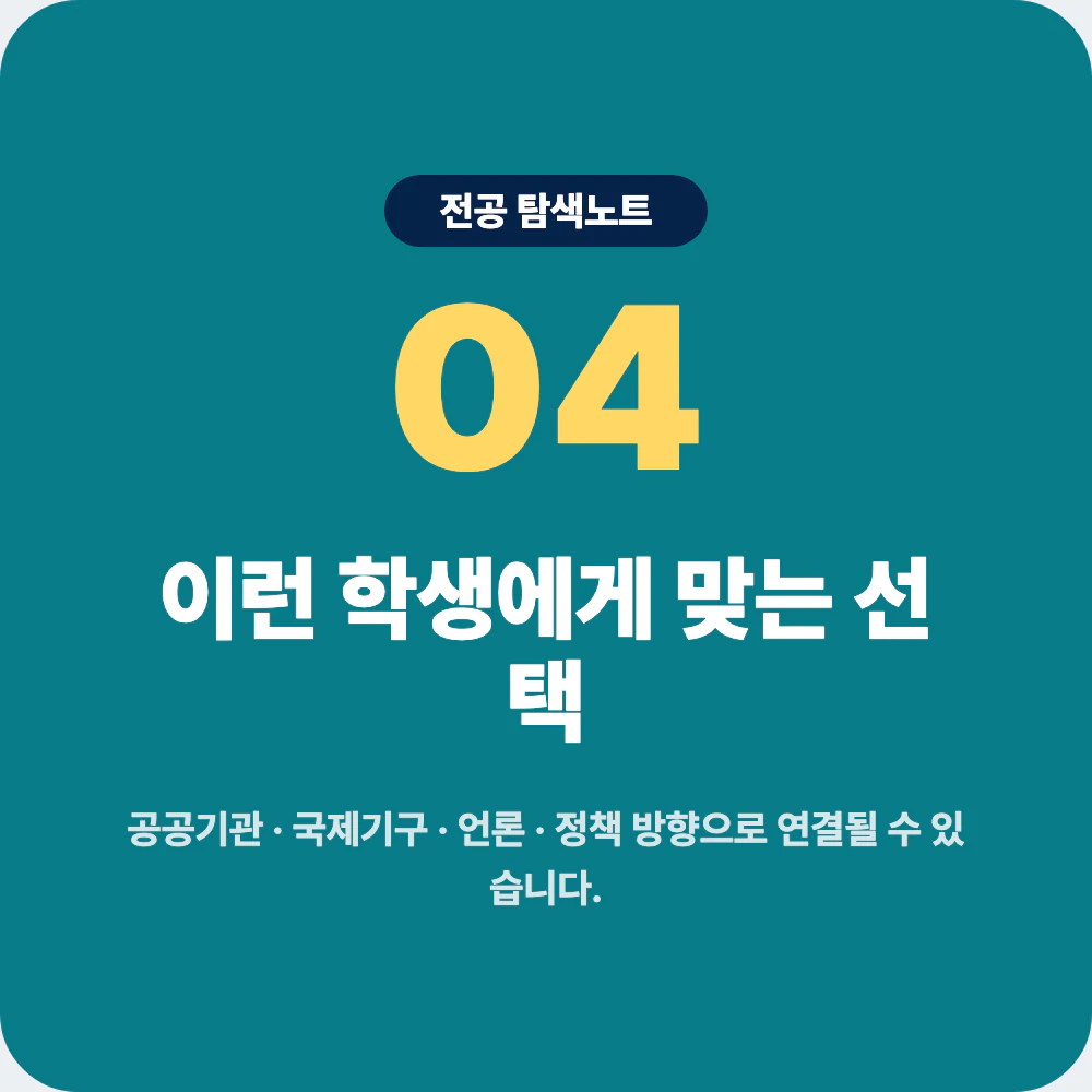 정치외교학과와 행정학과 사회학과 국제학과 언론정보학과 비교 이미지