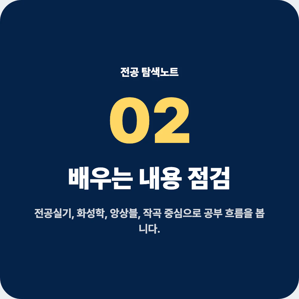 실용음악과 배우는 내용과 전공실기 화성학 앙상블 과목 점검 이미지