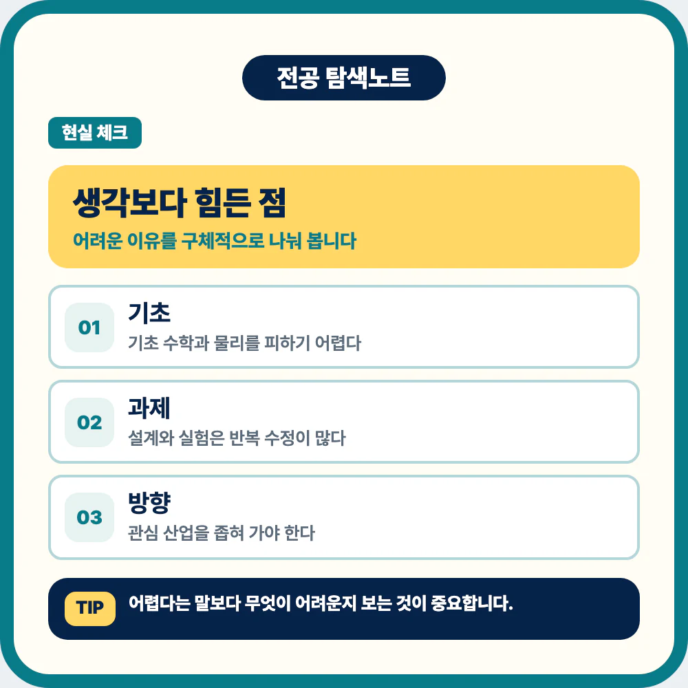 토목공학과 공부에서 힘든 점과 준비 방법 이미지