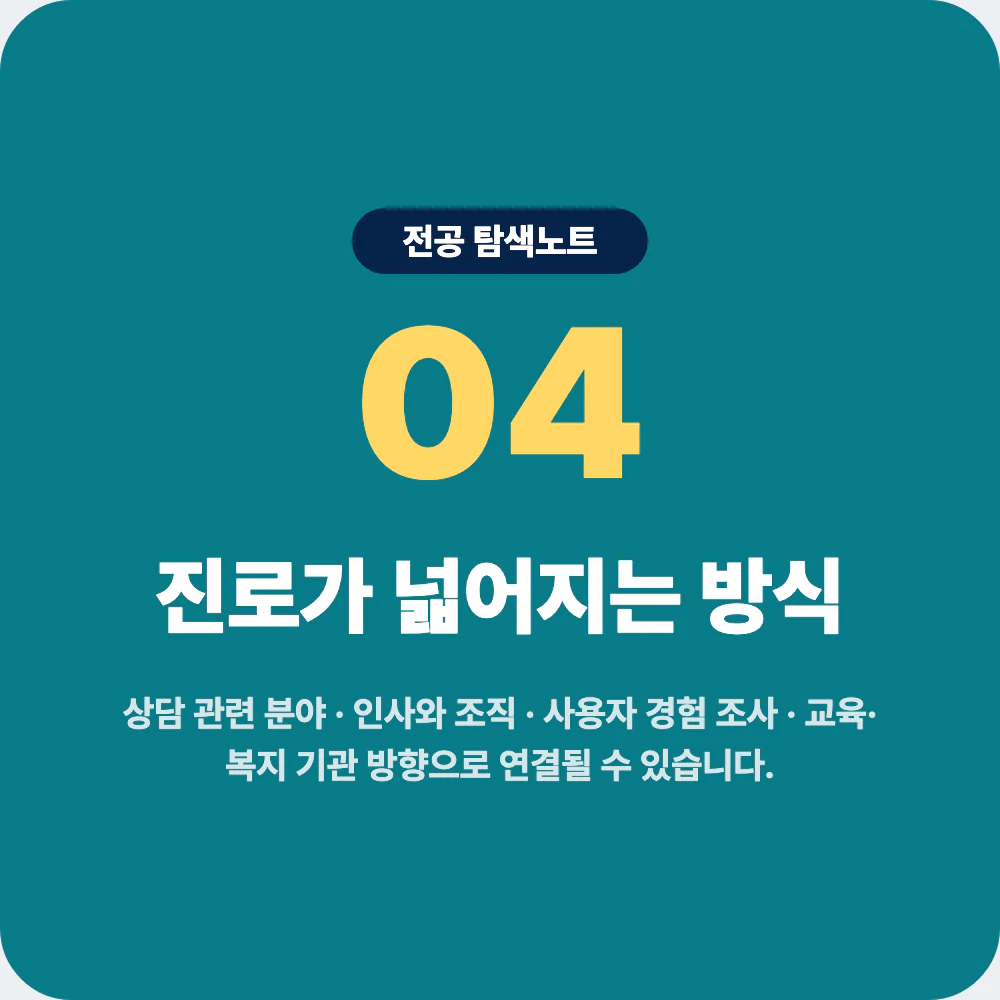 심리학과 졸업 후 진로 방향과 준비 방법 이미지